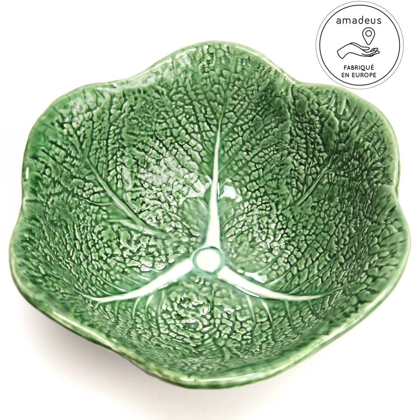 A TABLE Saladier CHOU Vert en céramique