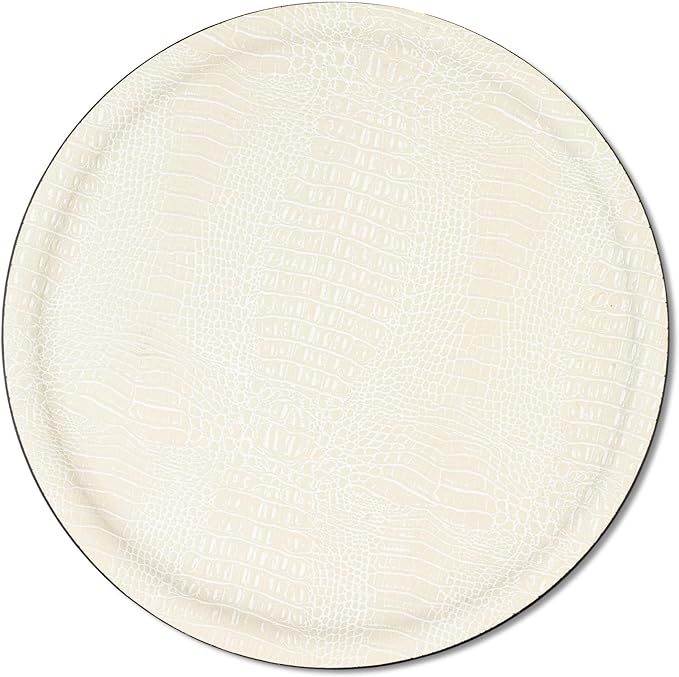 A TABLE Plateau de service LIMO Croco Blanc