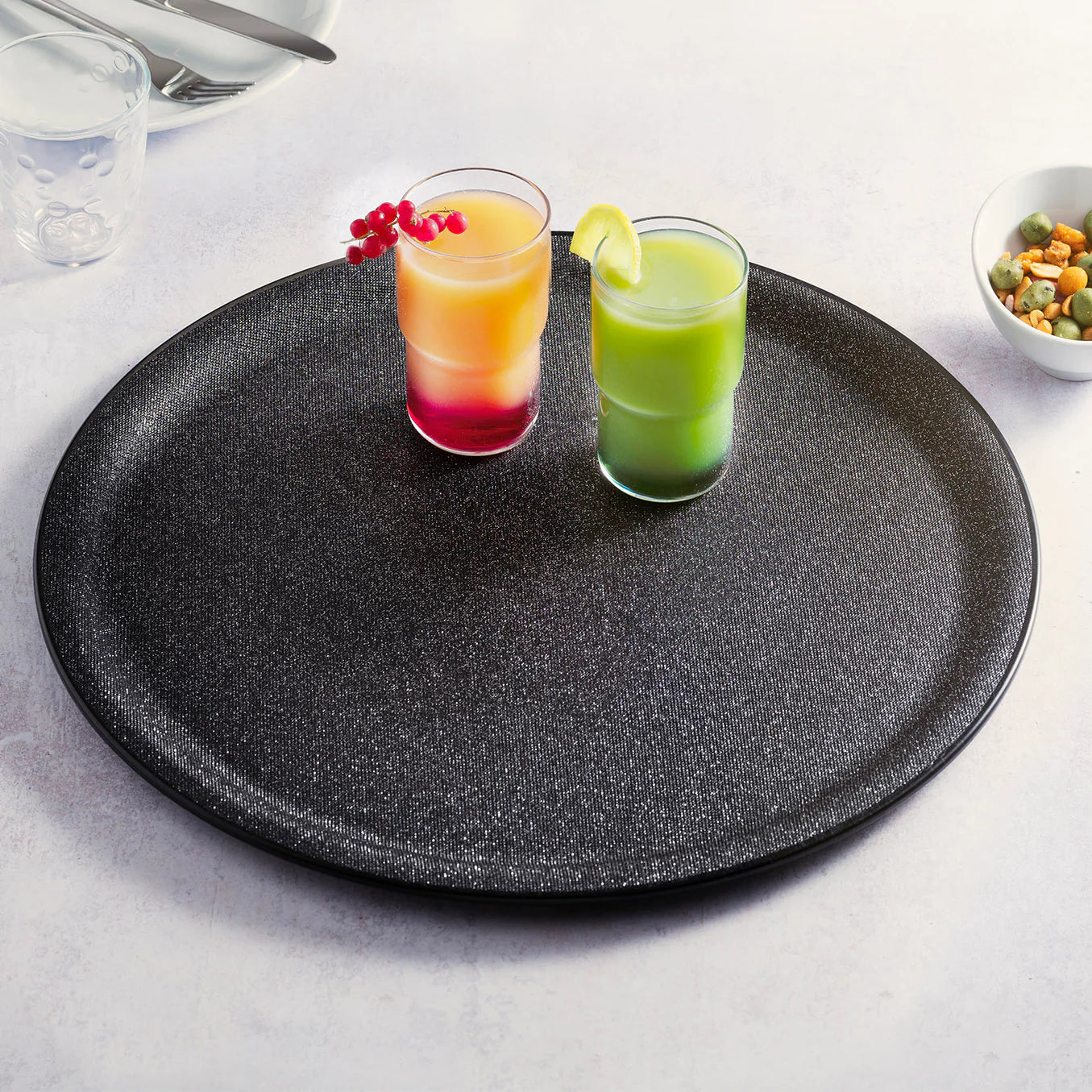 A TABLE Plateau de service LIMO Stars Noir