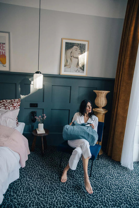 Sac bowling bio 50x30 Bleu Horizon