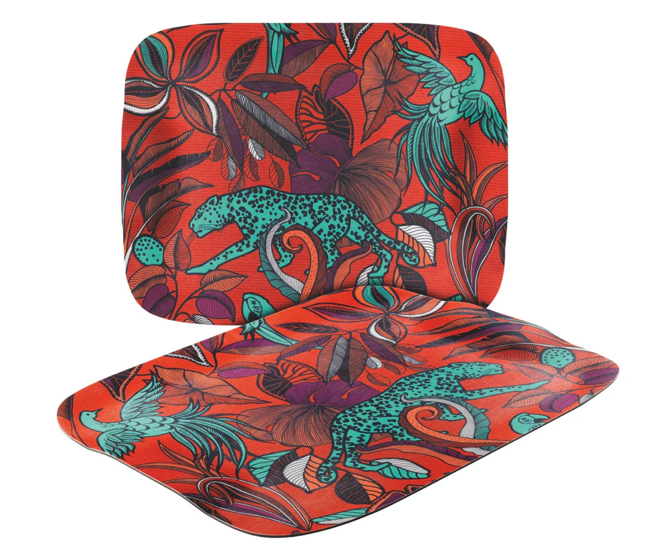 A TABLE Plateau stratifié papillon Kenya orange L