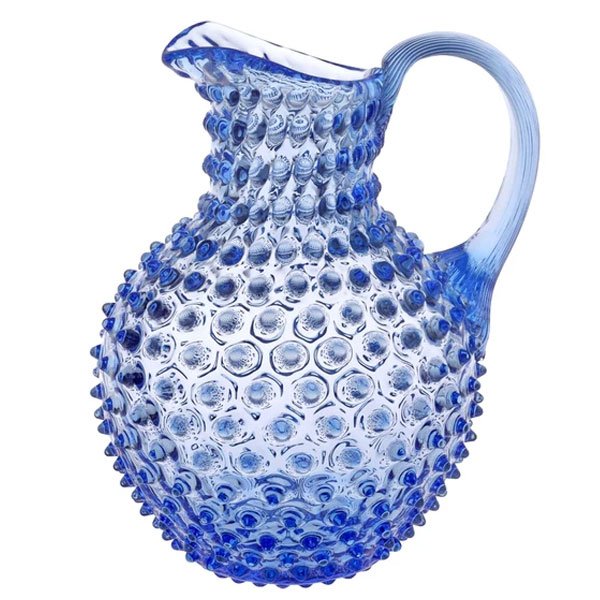 A TABLE Carafe cristal de Bohême bleu clair 2L