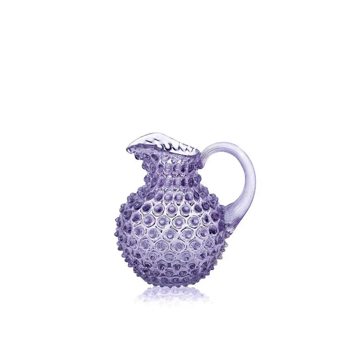 A TABLE Carafe cristal de Bohême Lavande pointe diamant