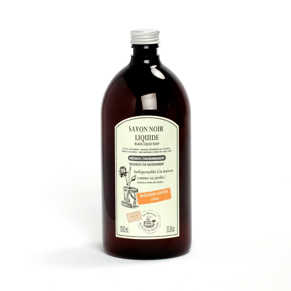 SALLE DE BAIN Entretien Savon Noir ménager liquide de Marseille Agrumes