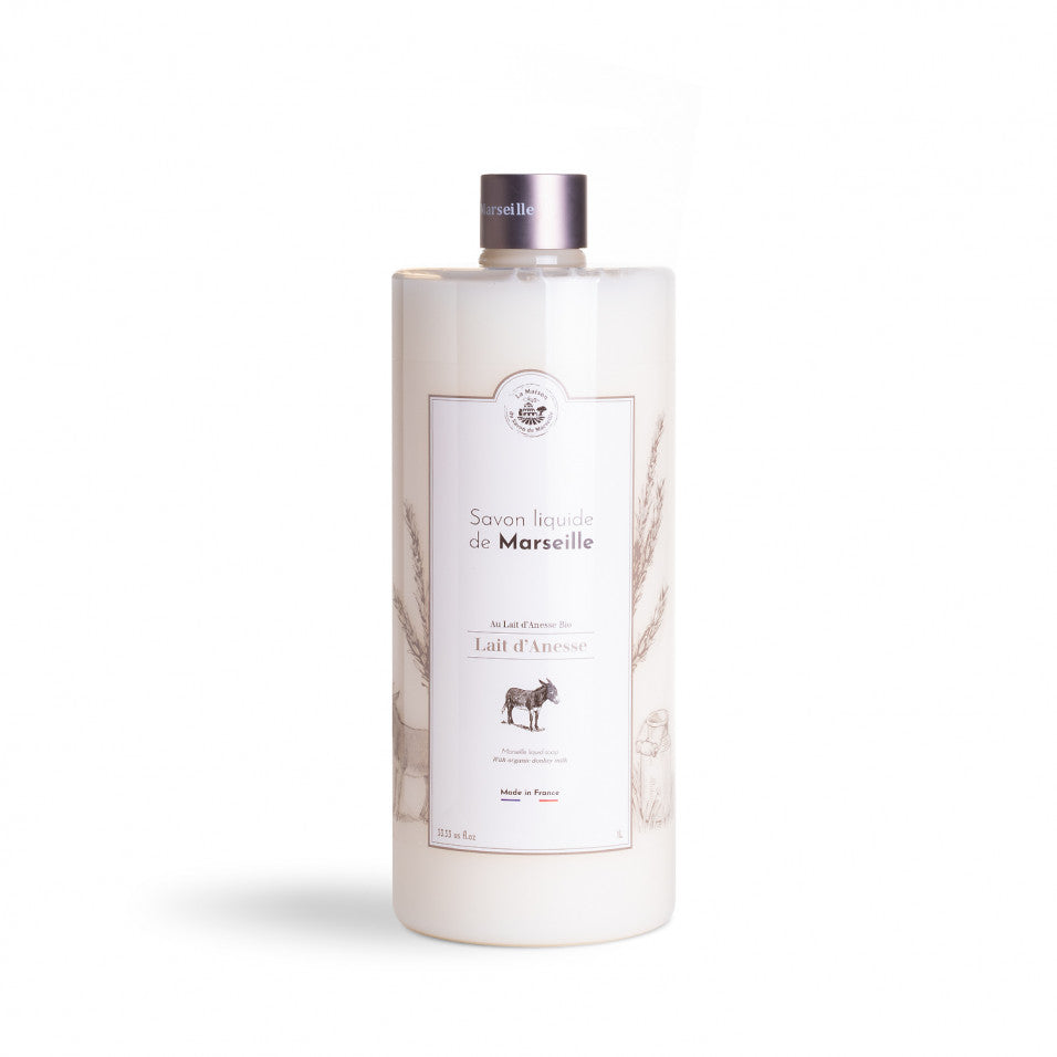 Savon liquide de Marseille 1L Lait d'Anesse