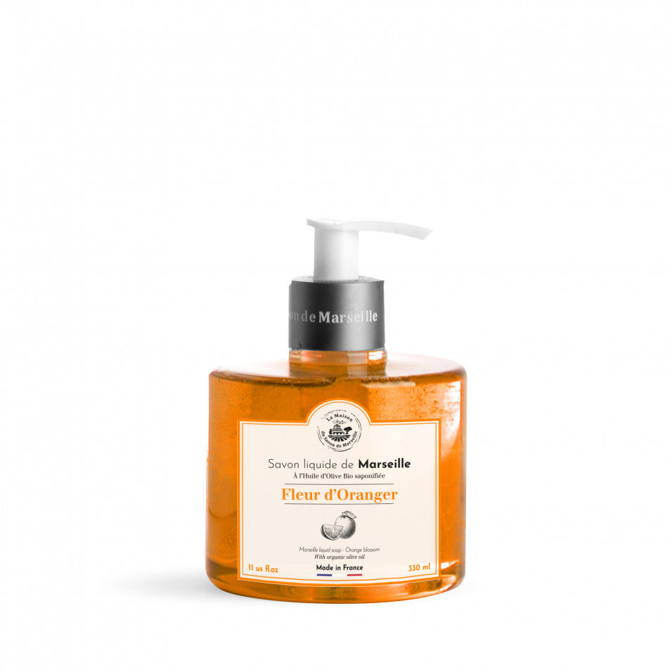 SALLE DE BAIN Savon liquide de Marseille 330ml Fleur d'oranger