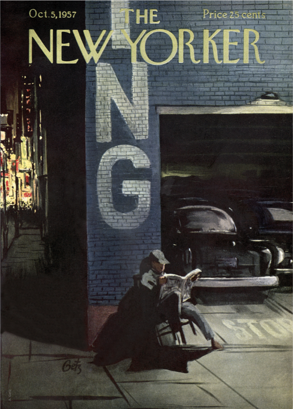 Illustration N60 PARKING 1957 GETZ 40X50