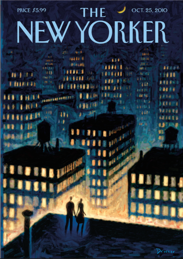 Illustration DROOKER 63 TWILIGHT 2010 THE NEWYORKER 30X40