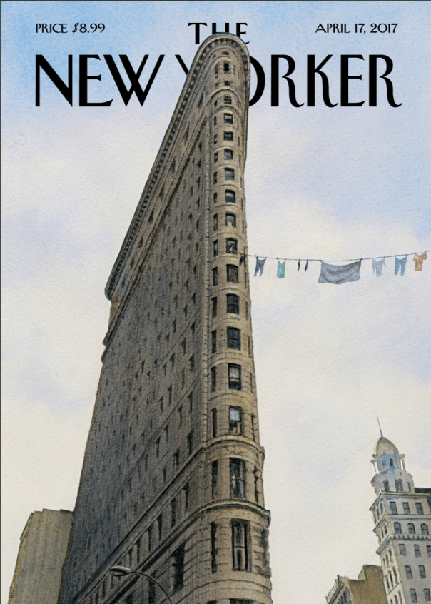 Illustration THE NEWYORKER 157 FASHION DISTRIC BLISS 40X50
