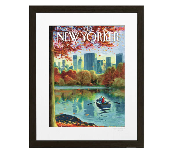 Illustration THE NEWYORKER 170 ROW BOAT DROOKER 30X40
