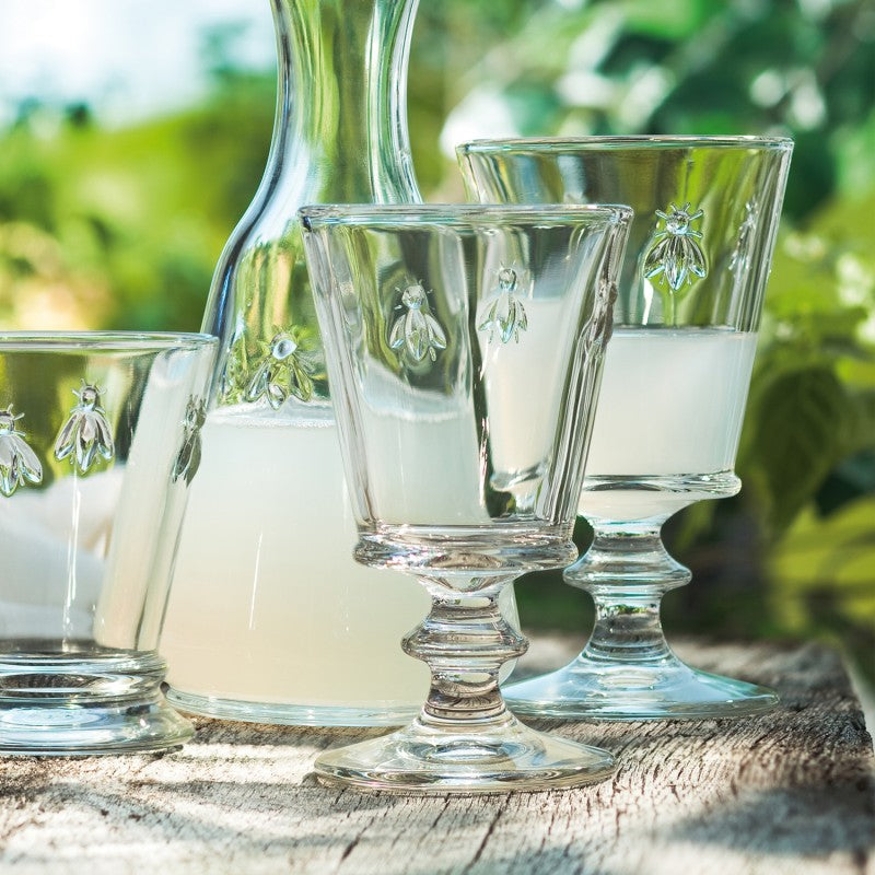 Verre Set de 4Verres à pied transparents ABEILLE
