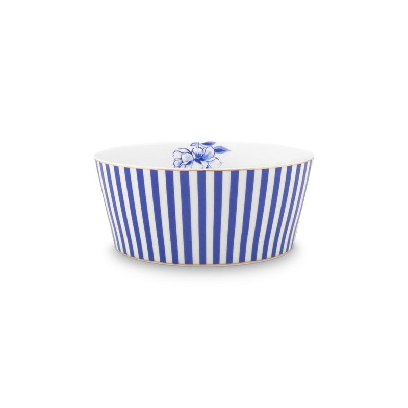 A TABLE Bol Royal rayures 15cm en porcelaine Bleu