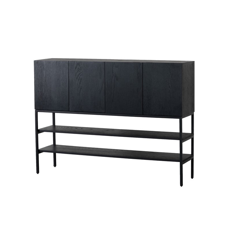 AMEUBLEMENT Console TV Dawson noir en Chêne/fer