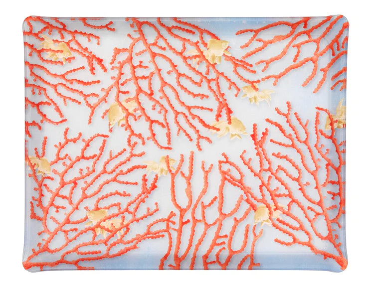 A TABLE Plateau acrylique Corail