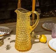 Carafe Haute en cristal Citrine 1L