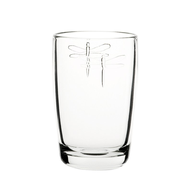 A TABLE Verre Set de 6 Long Drinks transparents LIBELLULES