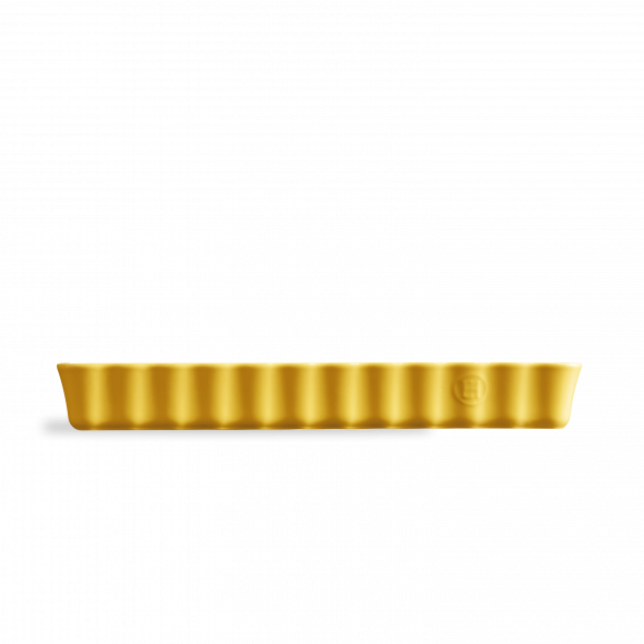 AU FOUR Long plat rectangulaire Jaune Provence en céramique