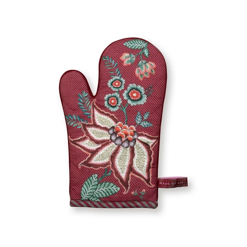 EN CUISINE Manique FloralFestival Framboise en coton