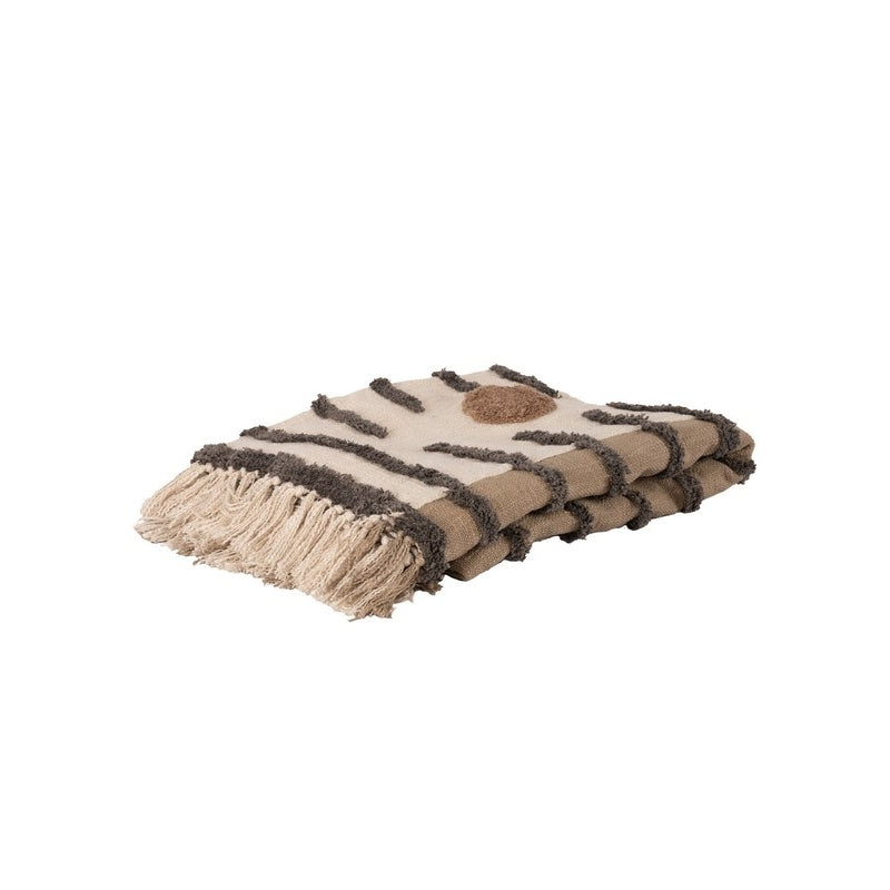 ACCESSOIRE Plaid Oilton Marron coton