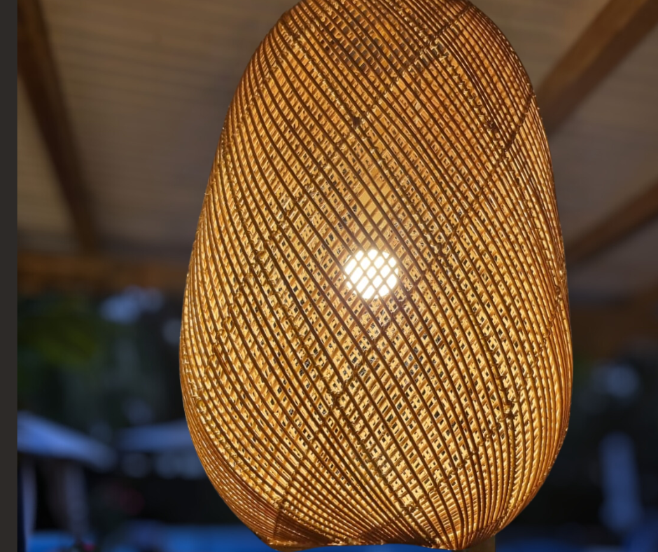 LUMINAIRE Suspension PIPPA L en Bambou