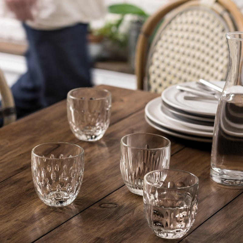 A TABLE Verre Set de 4 tasses Expresso transparents TROQUET