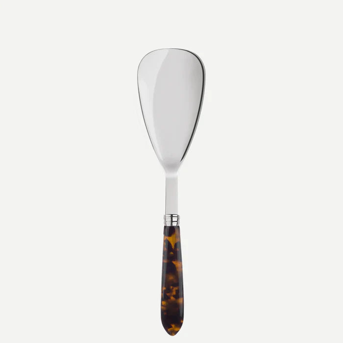 A TABLE Cuillère à riz DJEMBE Marron "écaille de tortue" -Inox et carbone