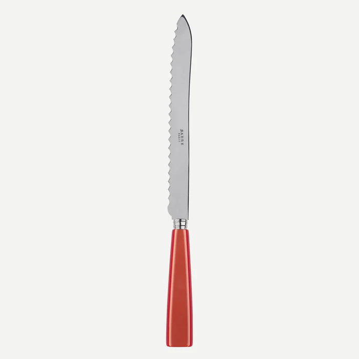 A TABLE Couteau à pain ICONE Orange -Inox et carbone