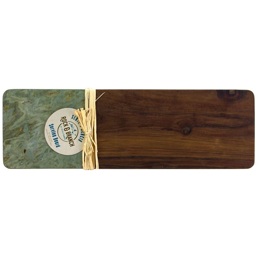 EN CUISINE Planche de service ROCK&BRANCH acacia/ardoise/bambou