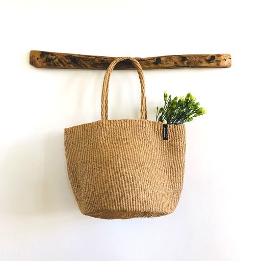 ACCESSOIRE Panier Kiondo Porté à l'épaule, poignée tissée Marron M