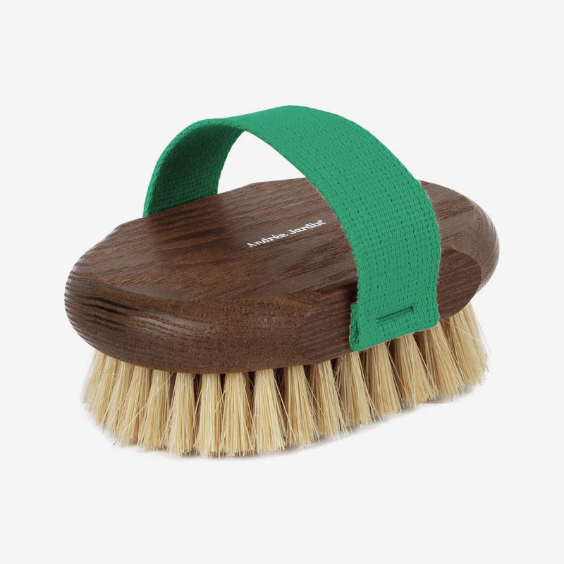 SALLE DE BAIN Brosse de massage Verte Frêne SANGLE VERTE