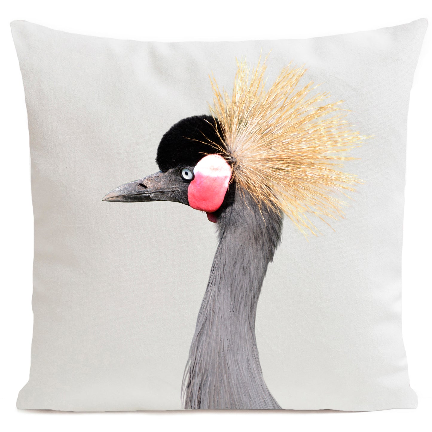 DECORATION Coussin Grue cendrée 60x60