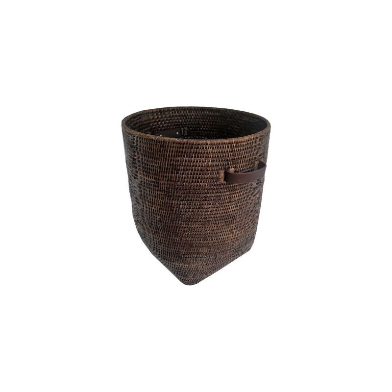 DECORATION Corbeille à linge brun rotin Haut