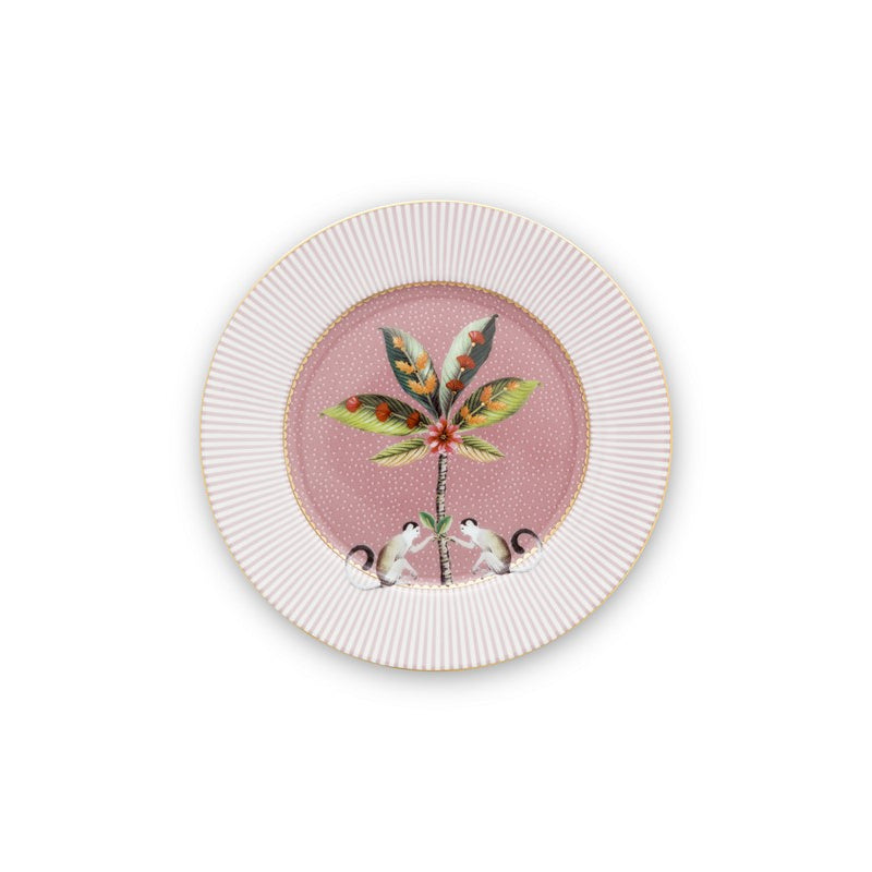 A TABLE Assiette à pain LA MAJORELLE Rose en porcelaine