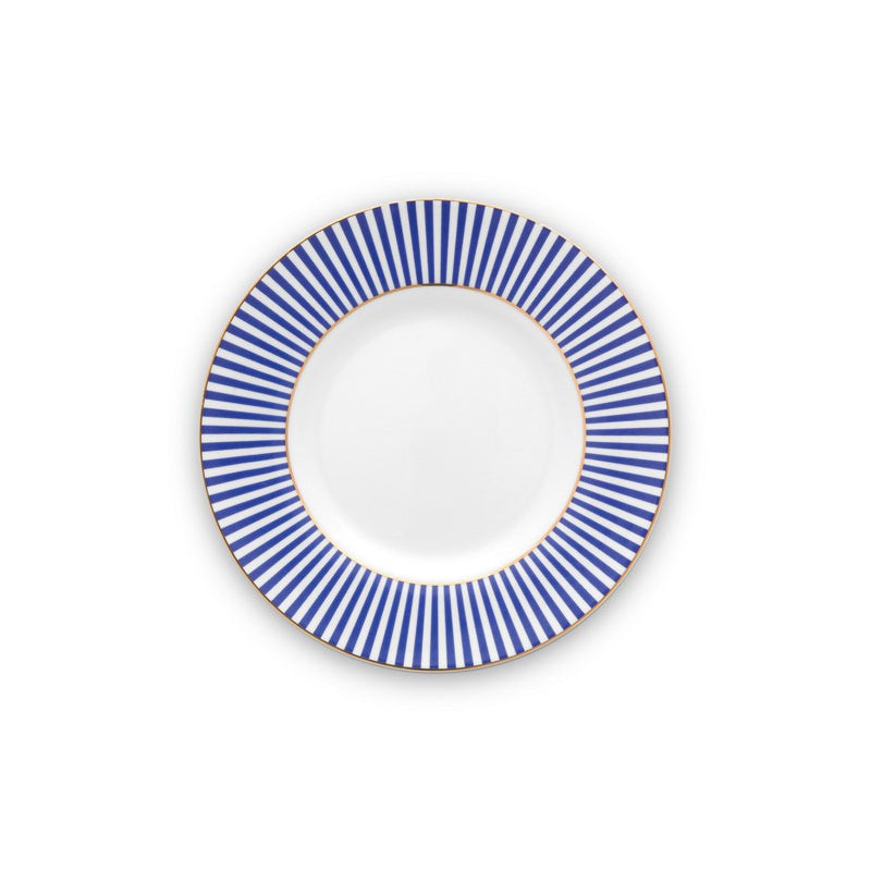 A TABLE Assiette à pain Royal Stripes en porcelaine