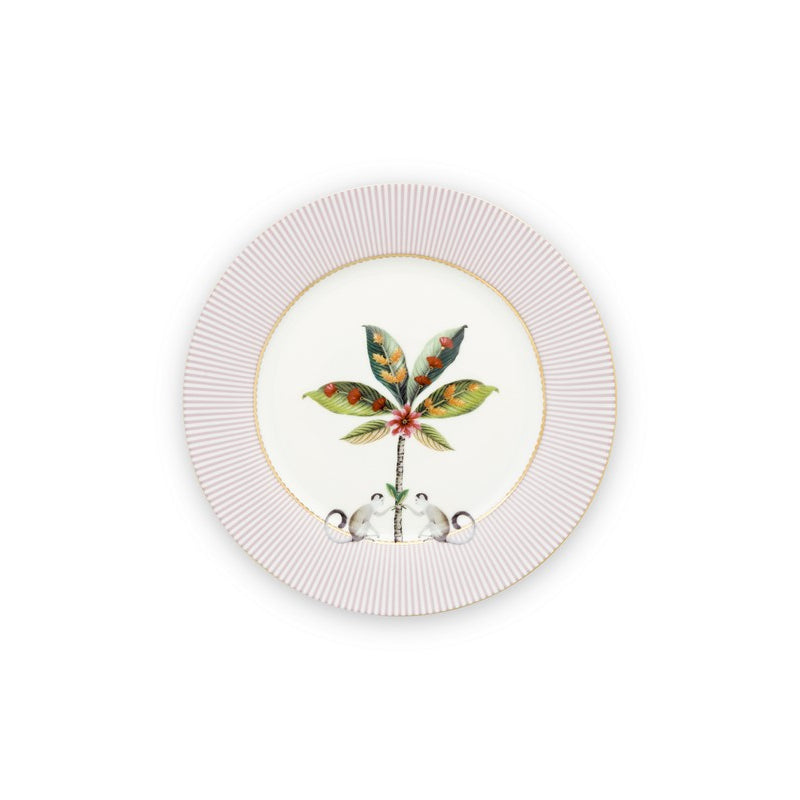 A TABLE Assiette dessert 21CM LA MAJORELLE Rose en porcelaine