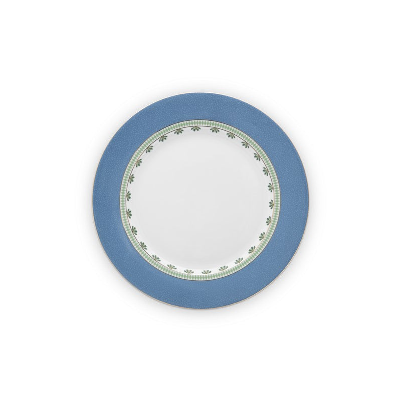 A TABLE Assiette plate 26,5CM LA MAJORELLE Bleu en porcelaine