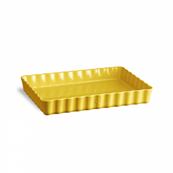 AU FOUR Tourtière rectangulaire Jaune Provence en céramique