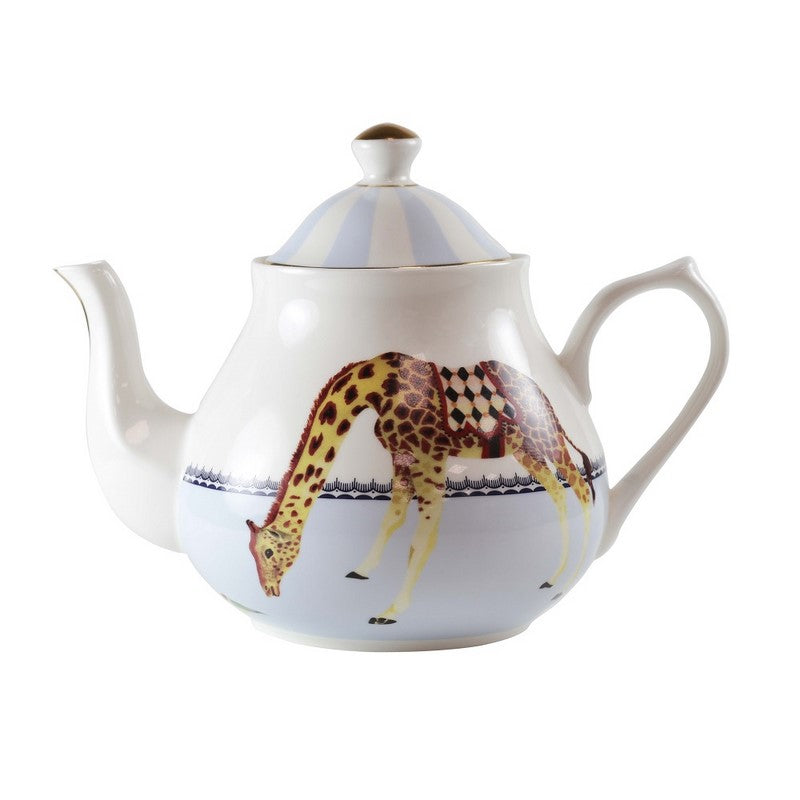 A TABLE Théière 1.3L Carnaval Girafe en porcelaine 1.3L