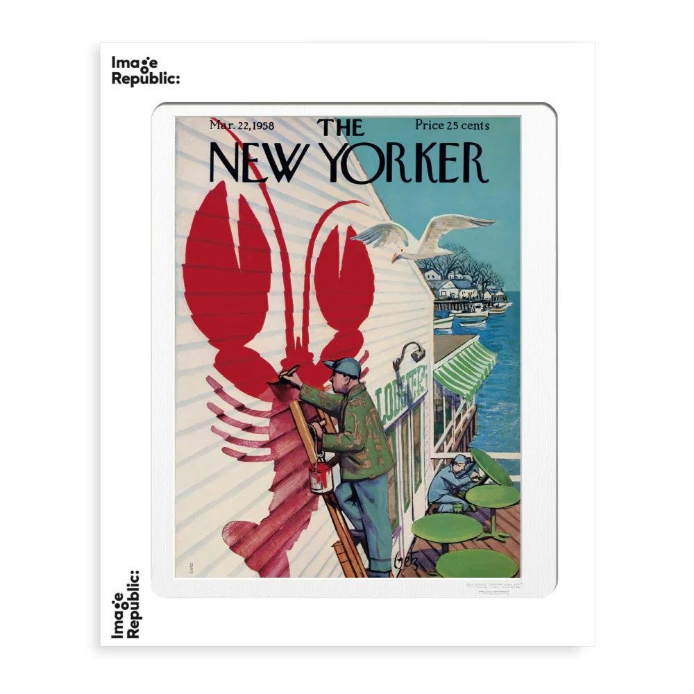 DECORATION Murale illustration THE NEWYORKER GETZ LOSTER 30X40
