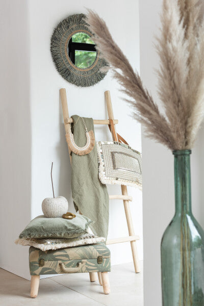 ACCESSOIRE Plaid délavé lin vert