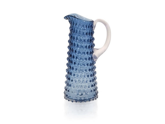 A TABLE Carafe Haute en cristal de Bleu fumé pointe diamant