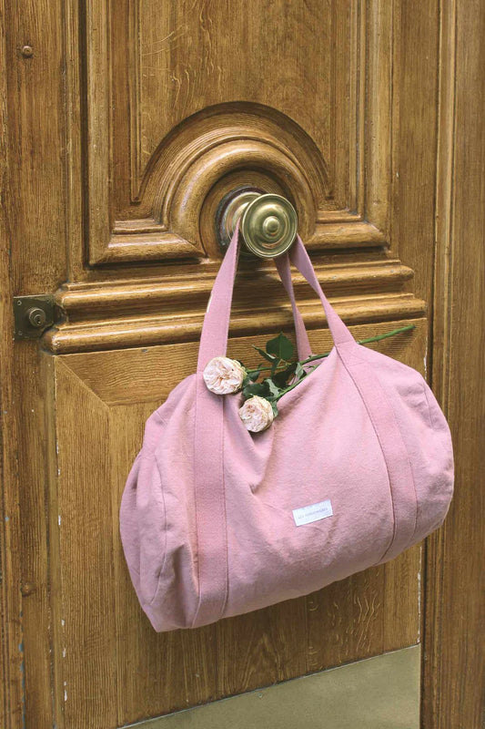Sac bowling coton bio 50x30 Bois de rose