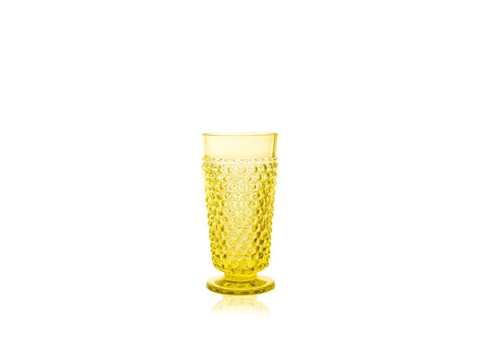 A TABLE Verre Set VAP à clous Citrine en cristal de Bohême