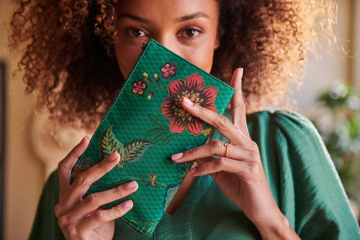 Pochette CeCe Fleur Vert