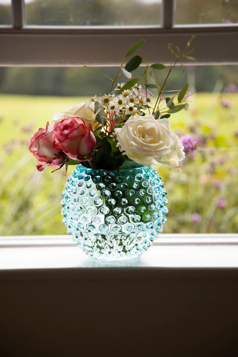 Vase à clous Beryl en cristal de Bohême