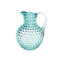A TABLE Carafe cristal de Bohême Aquamarine anse transparente 2L pointe de diamant