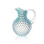 A TABLE Carafe cristal de Bohême Azur anse transparente pointe diamant