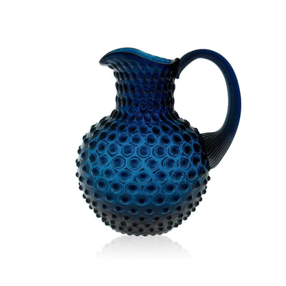 A TABLE Carafe cristal de Bohême bleu nuit 2L pointe de diamant