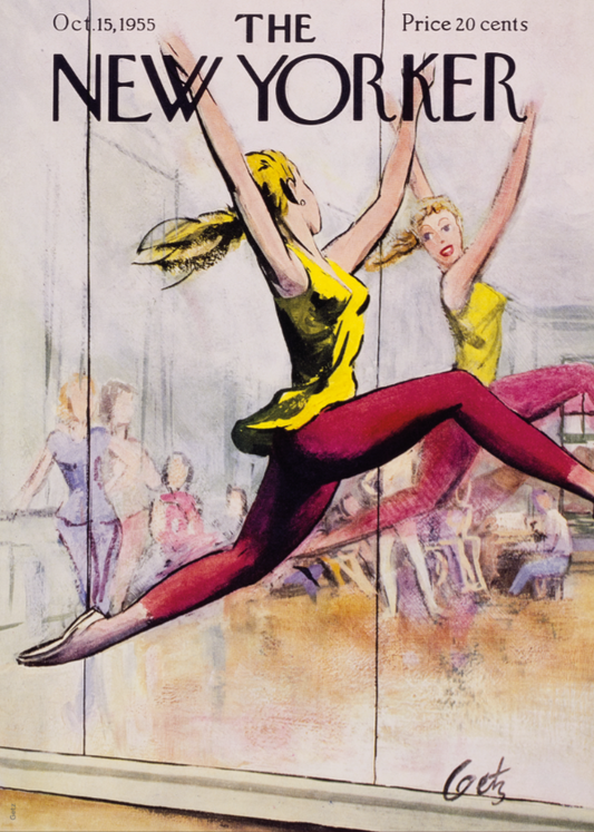 DECORATION Murale illustration THE NEWYORKER BALLET CLASS GETZ  30X40