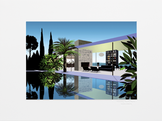 DECORATION Murale illustration TWILIGHT HOUSE JASON BROOKS 30X40